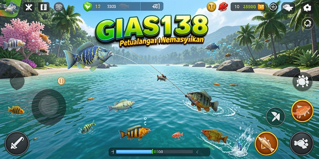 Screenshot utama GAS138 menampilkan petualangan memancing yang seru dan menantang.