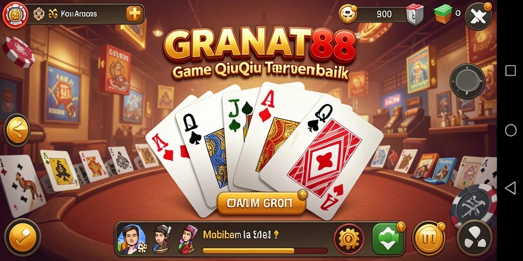 Tampilan menegangkan saat bermain QiuQiu di GRANAT88.