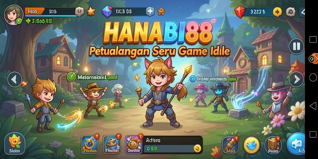 Screenshot utama HANABI88 menampilkan gameplay Idle yang seru dan interaktif.