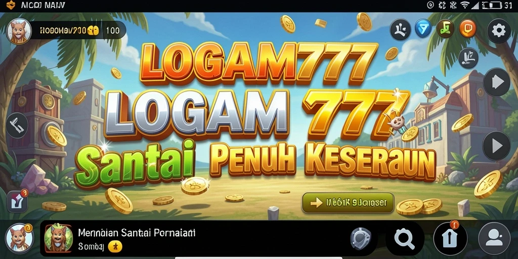 Tampilan gameplay LOGAM777 yang menarik dan seru.