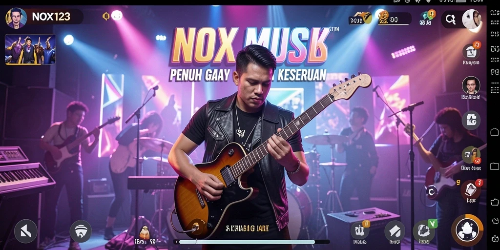 Tampilan gameplay menampilkan keseruan bermain musik dengan ritme yang tepat.