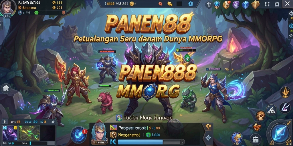 Tampilan menarik dari gameplay MMORPG PANEN88 yang penuh aksi.