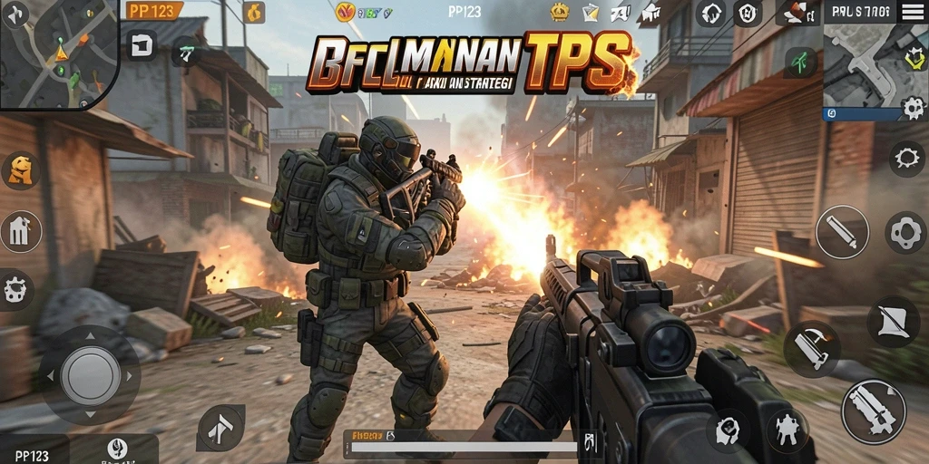 Tampilan gameplay PP123 yang mendebarkan dan penuh aksi.