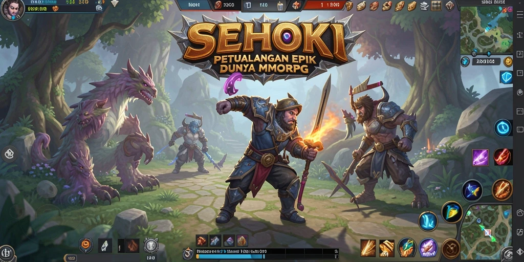 Tampilan gameplay SEHOKI yang menakjubkan dalam dunia MMORPG.