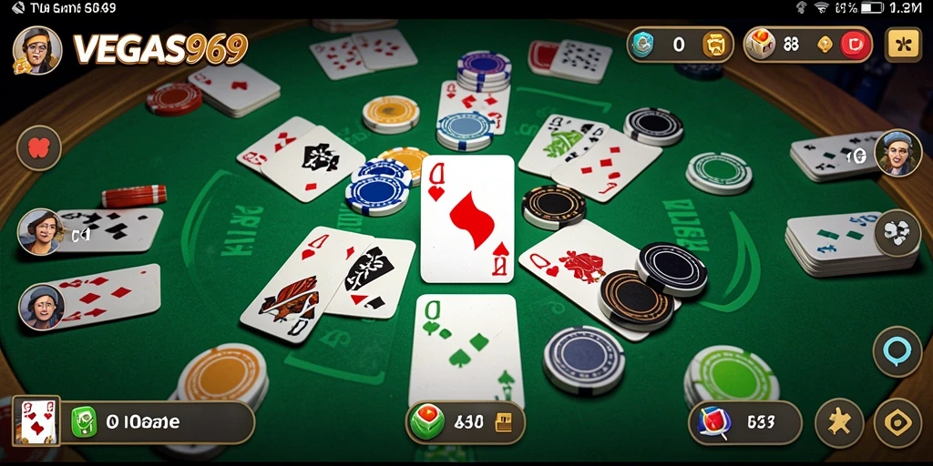 Screenshot gameplay Gaple yang menarik dan seru di VEGAS969.