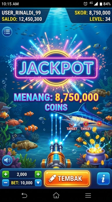 Tampilan beranda aplikasi harum4d yang user-friendly.